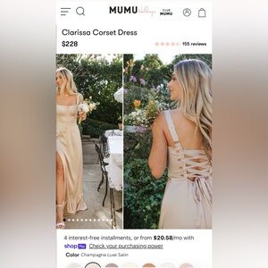 Show Me Your MuMu - Clarissa Corset Dress